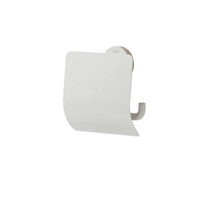 Tiger Urban Toiletrolhouder met Klep - Wit