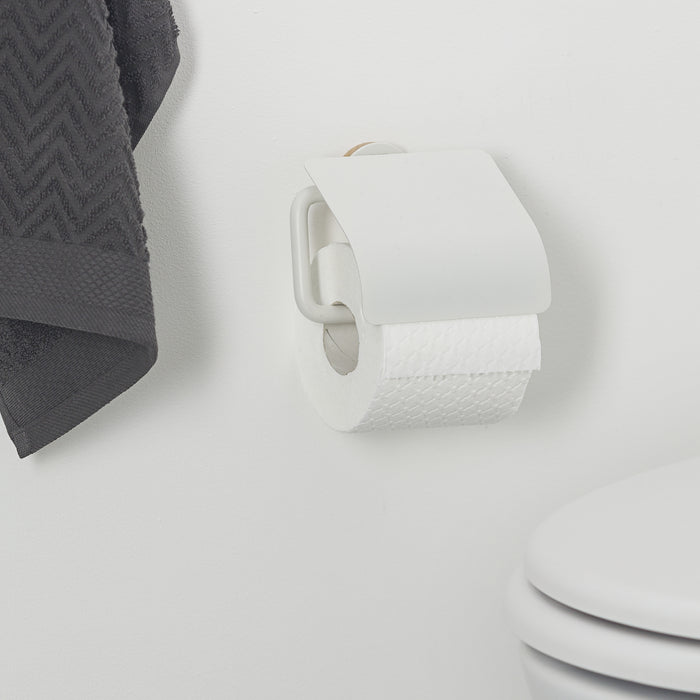 Tiger Urban Toiletrolhouder met Klep - Wit