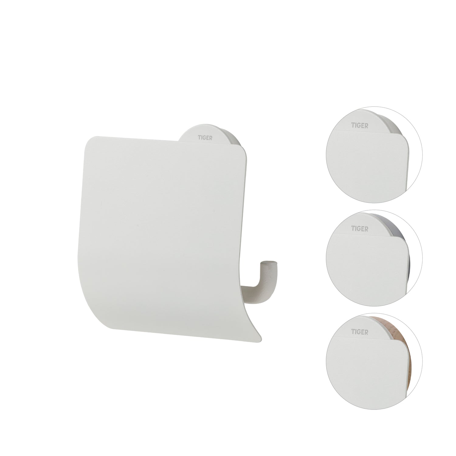 Tiger Urban Toiletrolhouder met Klep - Wit