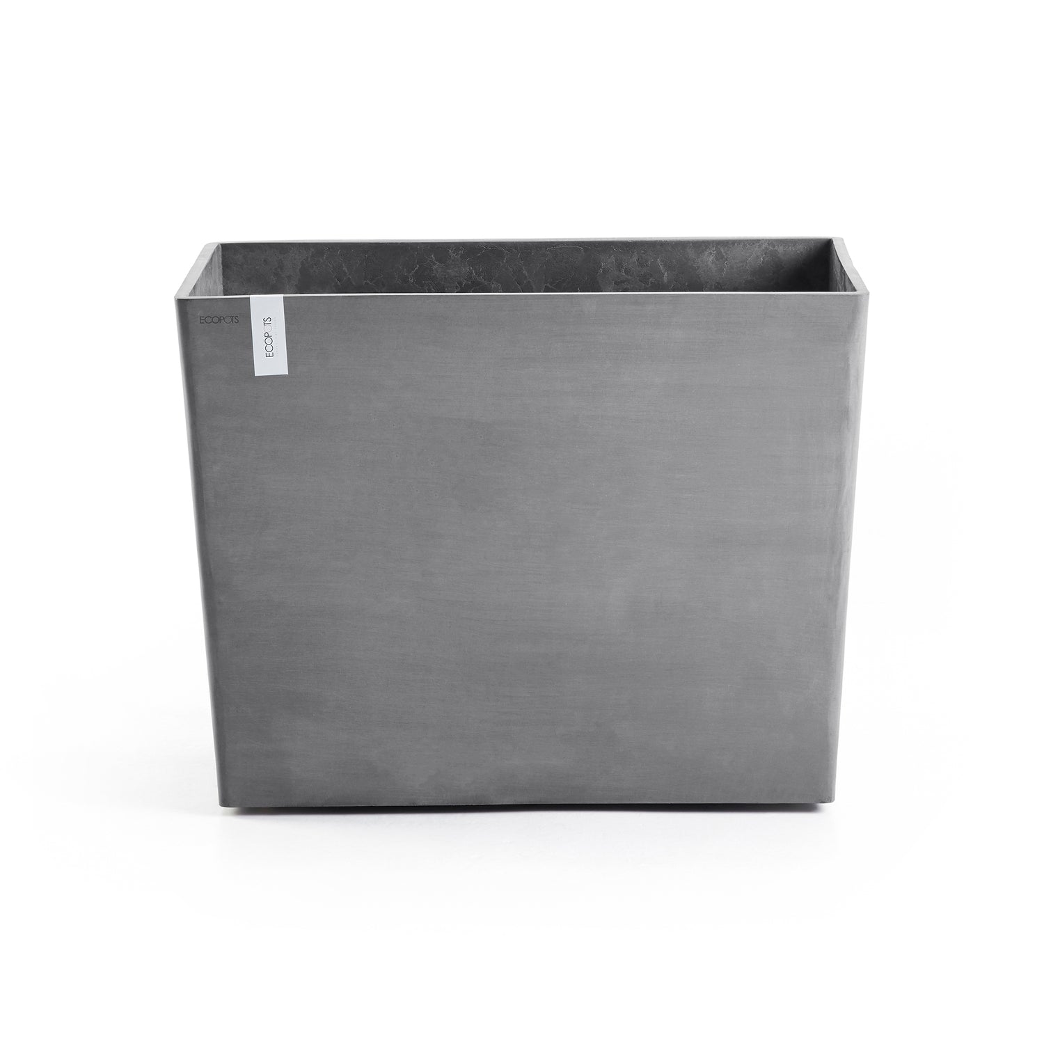 Ecopots Paris Bloempot Met Wielen B 85 x D 40 cm - Grijs