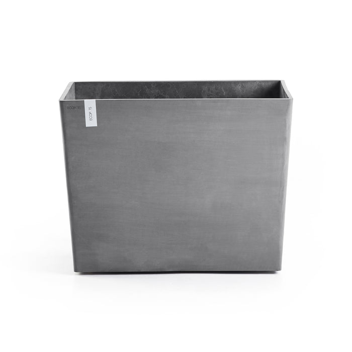 Ecopots Paris Bloempot Met Wielen B 85 x D 40 cm - Grijs