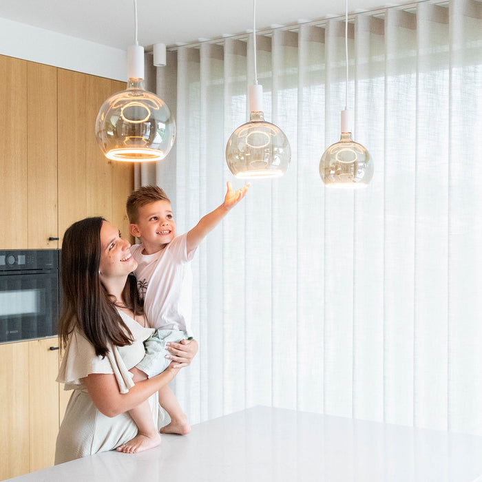 Atmooz Freely Hanglamp - Ø4 x H140 cm - Wit - E27 Fitting