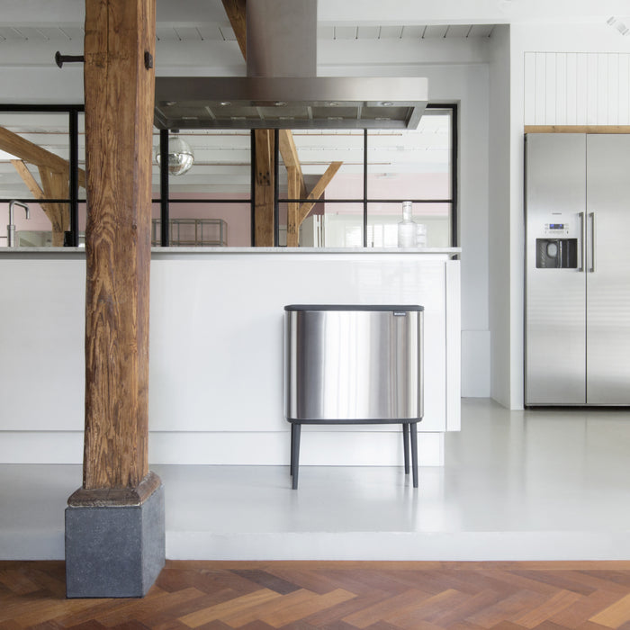 Brabantia Bo Touch Bin Afvalemmer 33 Liter (3x11 Liter) Vingerafdrukvrij