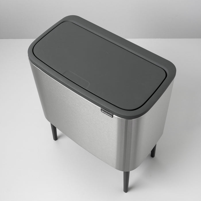 Brabantia Bo Touch Bin Afvalemmer 33 Liter (3x11 Liter) Vingerafdrukvrij