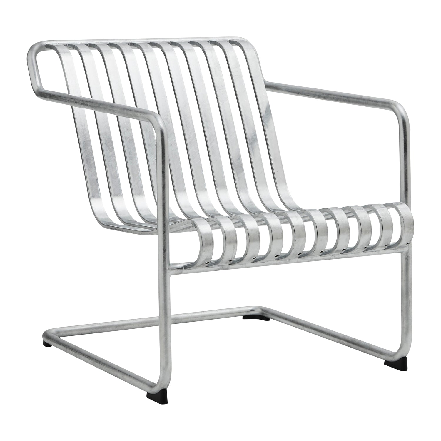 HAY Palissade Cantilever Lounge Chair Low - Gegalvaniseerd Staal