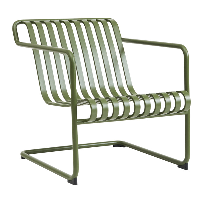 HAY Palissade Cantilever Lounge Chair Low - Olijfgroen
