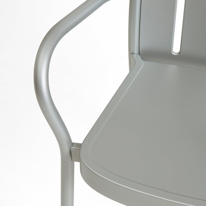 HAY Deville Tuinstoel met Armleuning - Silver Grey