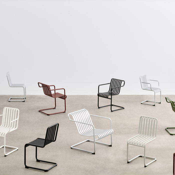 HAY Palissade Cantilever Stoel - Crème Wit