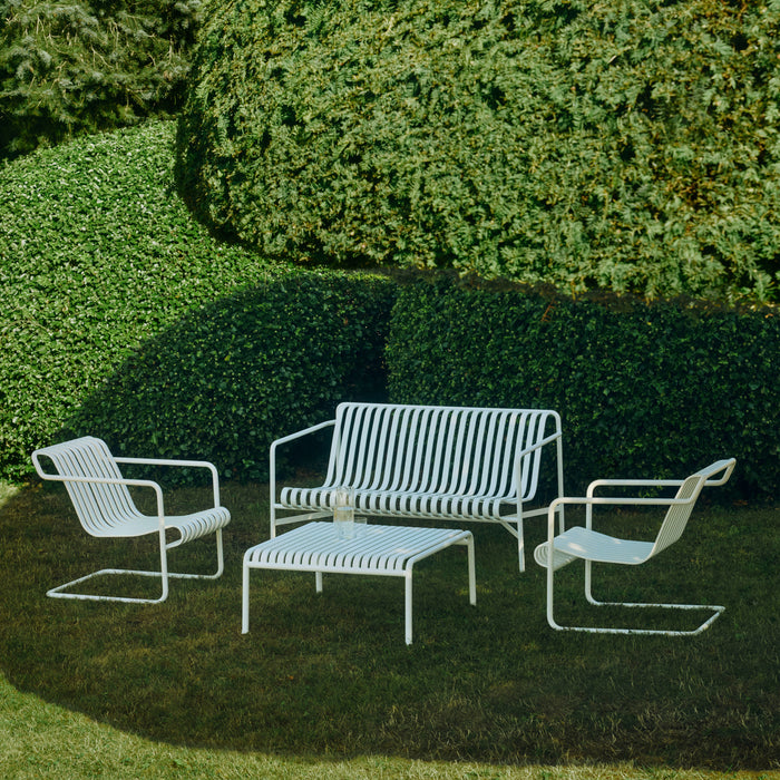 HAY Palissade Cantilever Lounge Chair Low - Crème Wit