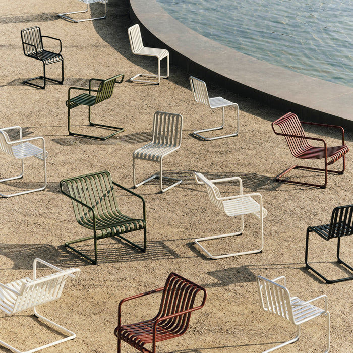 HAY Palissade Cantilever Lounge Chair Low - Crème Wit