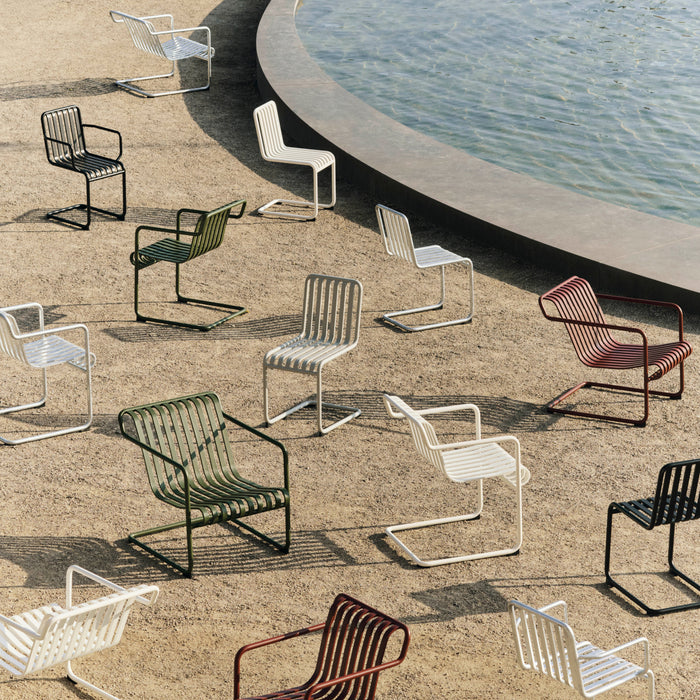 HAY Palissade Cantilever Lounge Chair Low - Iron Red