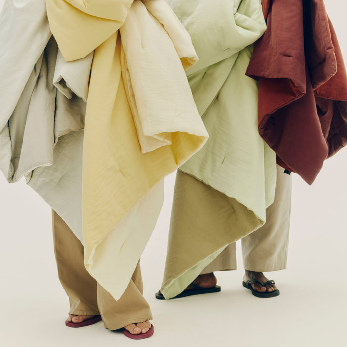 HAY Air Quilt Plaid 140 x 200 cm - Soft Grey