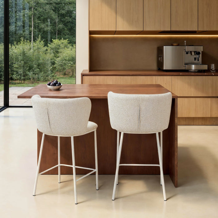 by fonQ Pebl Barkruk - Beige / Beige