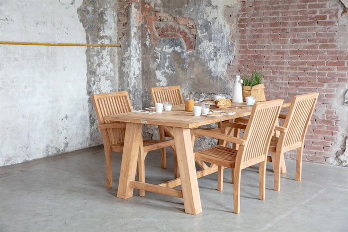 MaximaVida teak houten stoel Sunda - doos per 2 stuks