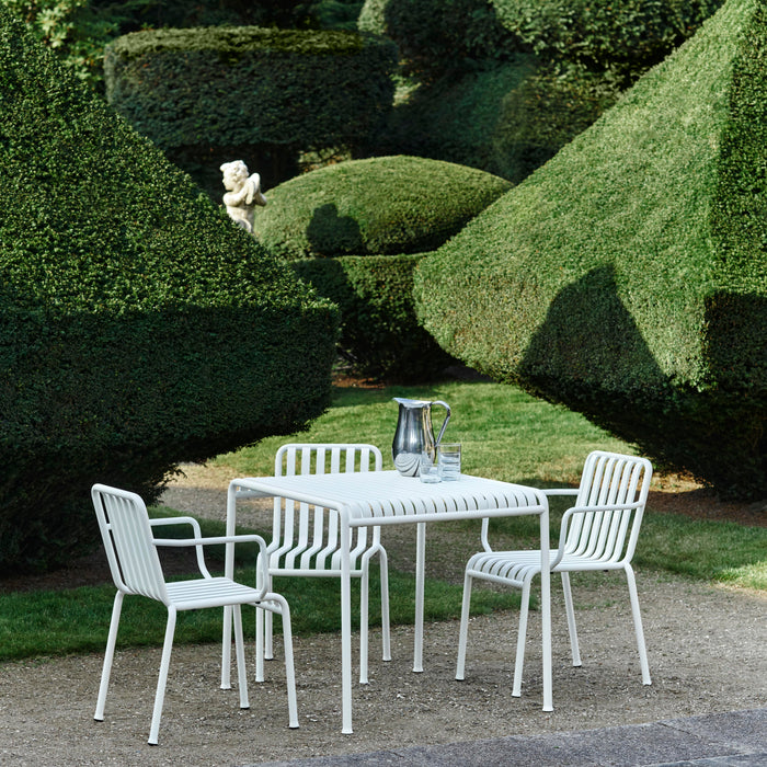 HAY Palissade Stoel met Armleuning - Crème Wit