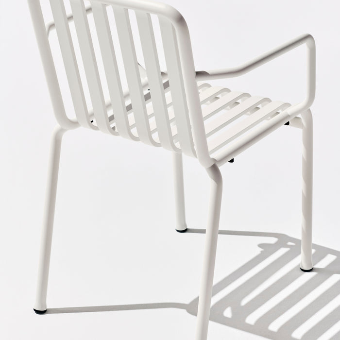 HAY Palissade Stoel met Armleuning - Crème Wit