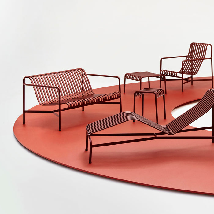 HAY Palissade Stoel met Armleuning - Iron Red