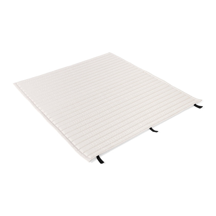 HAY Palissade Quilted Kussen voor 2,5-zits Tuinbank - Crème Wit