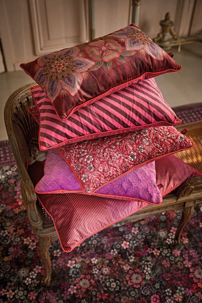 Pip Studio Sierkussen Flores Felices - Rood - 30x50cm