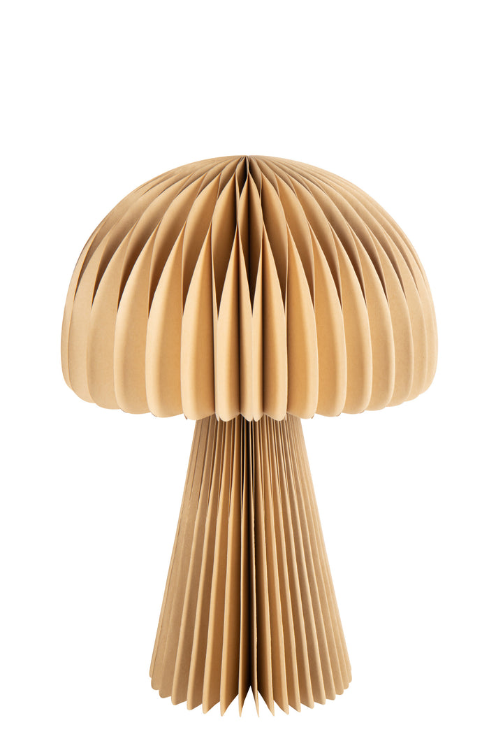 J-Line lampenkap Paddenstoel Vouwbaar - papier - goud