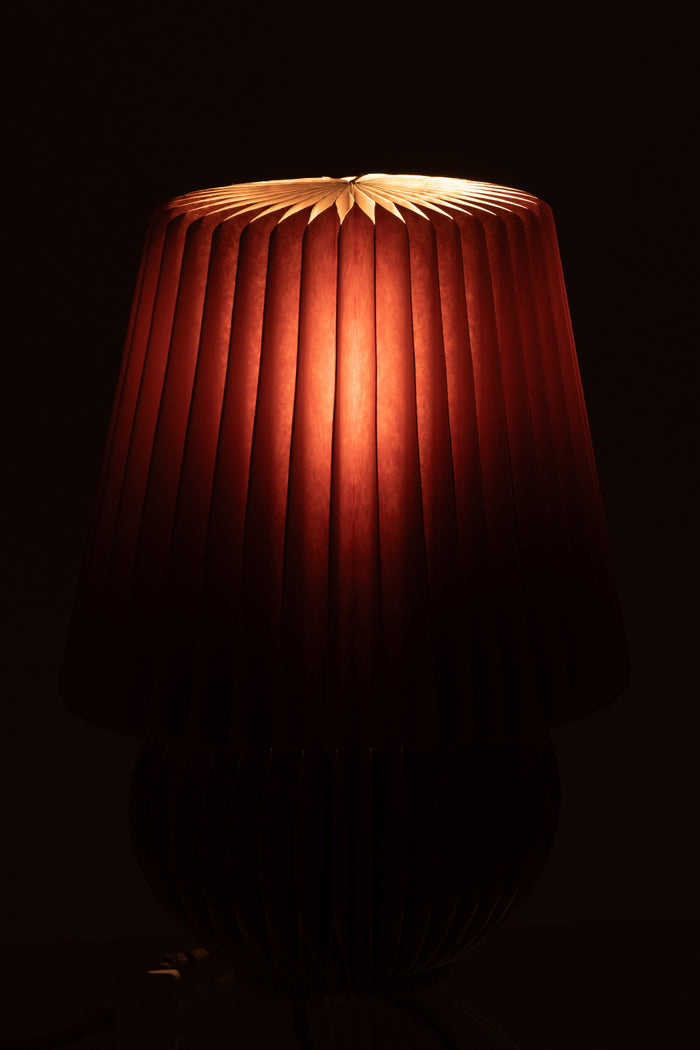 J-Line lampenkap Vouwbaar - papier - camel