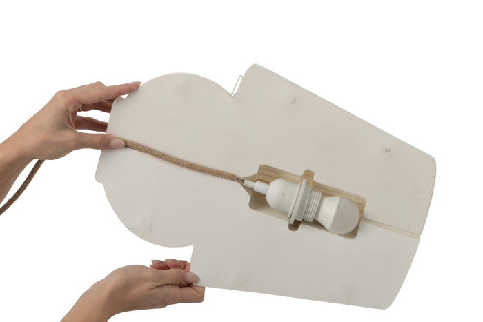 J-Line lampenkap Vouwbaar - papier - gebroken wit