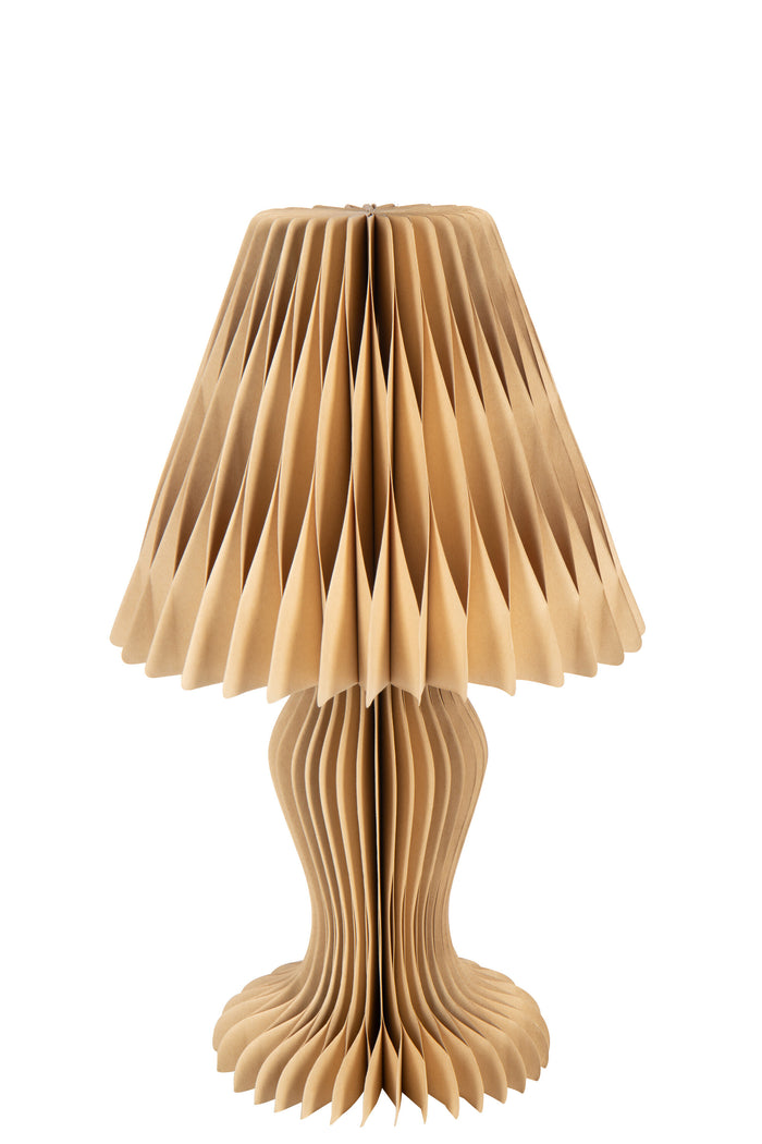 J-Line lampenkap Vintage Vouwbaar - papier - camel