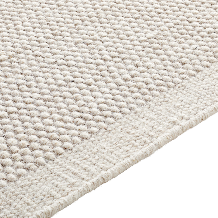 by fonQ Chess Wollen Vloerkleed 200 x 300 cm  - Wit