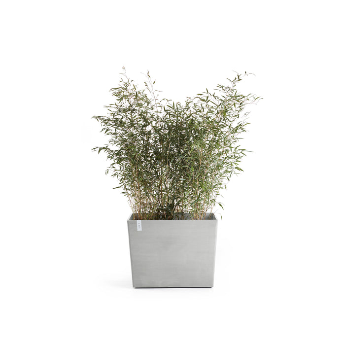 Ecopots Paris Bloempot Met Wielen B 85 x D 40 cm - Witgrijs