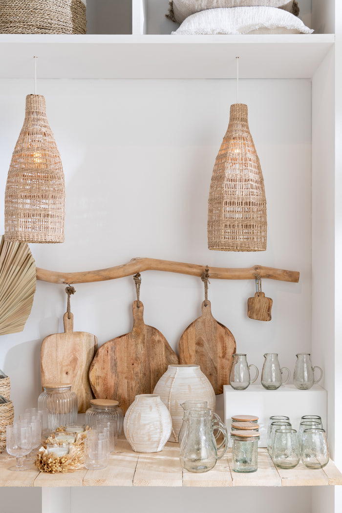 J-Line snijplank Organic Rond snijplank - hout - naturel - large