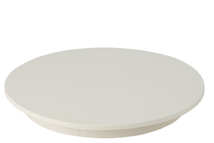 J-Line draaischijf Rond 100kg - plateau - kunststof - wit - large