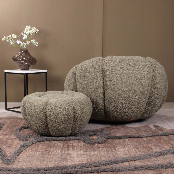 DS4U - Olivia DLX fauteuil teddy - groen