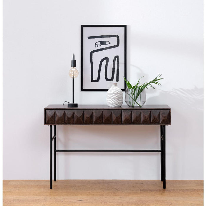 Nordic Home - Magnus eiken sidetable - 117 cm - espresso