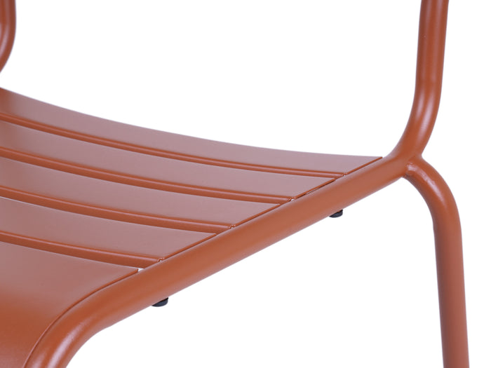 MaximaVida Max metalen tuinstoel roestbruin