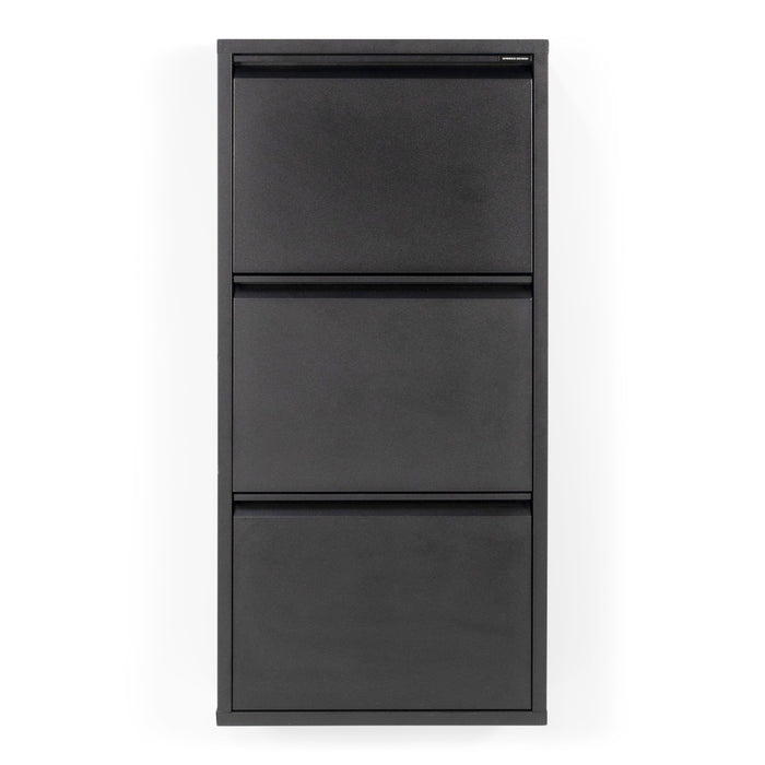 Spinder Design Billy 3 Schoenenkast - Zwart