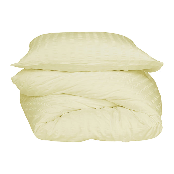 Crisp Sheets Smooth Waffle Dekbedovertrek 140 x 220 cm - Geel