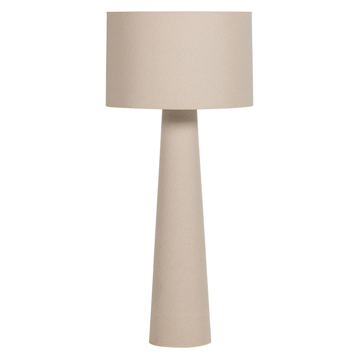 WOOOD Loft Vloerlamp XXL Ø70 CM - Metaal|Bouclé - Naturel - 160x70x70