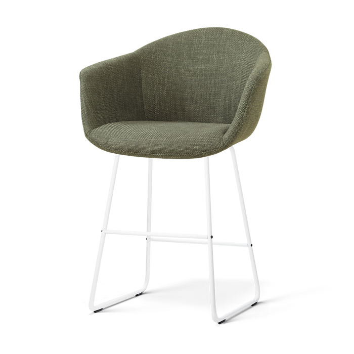 Nolon Nino-Otis Barkruk Forestgroen - Wit Onderstel - 65 Cm