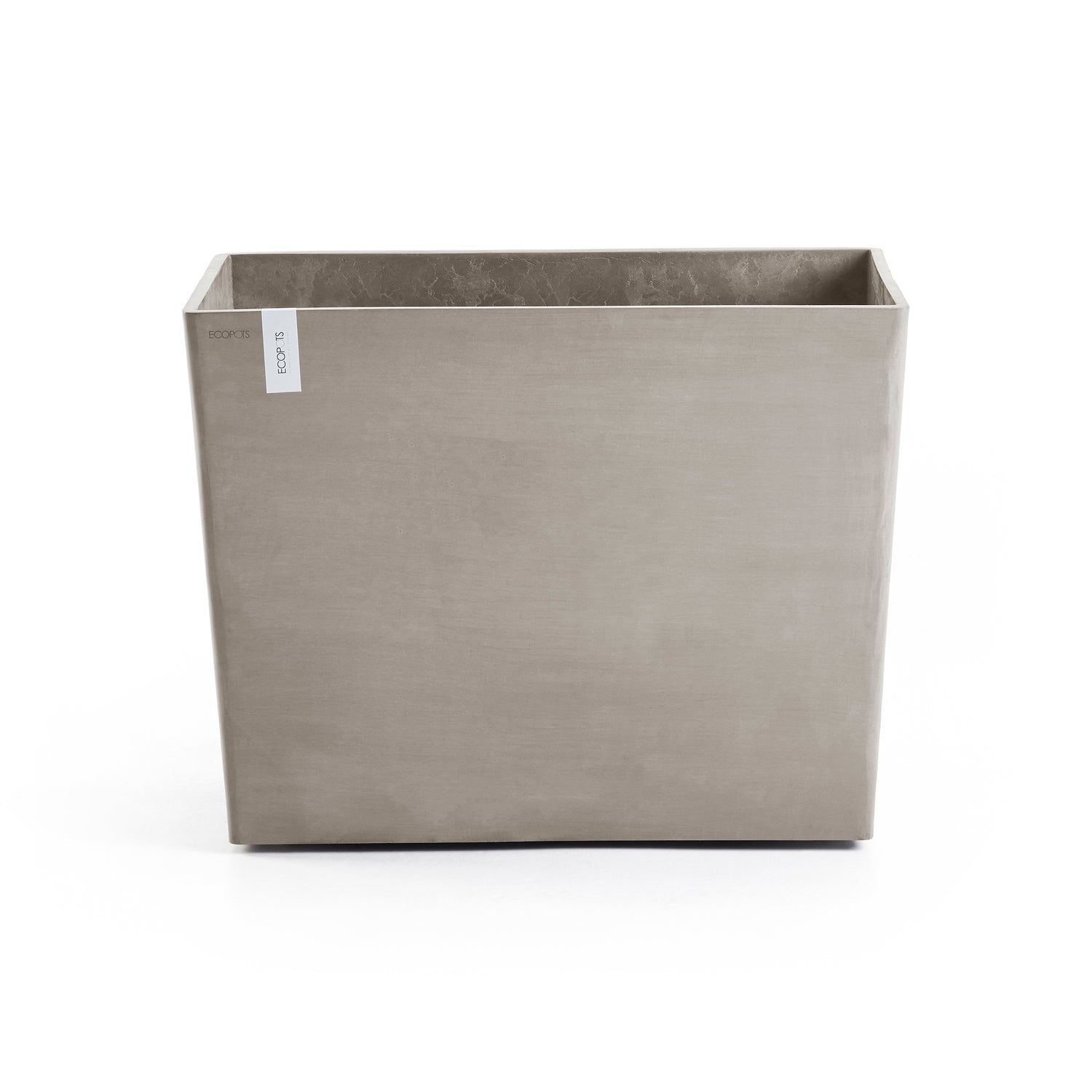 Ecopots Paris Bloempot Met Wielen B 85 x D 40 cm - Taupe