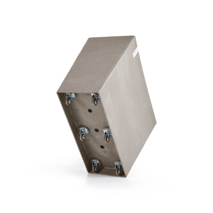 Ecopots Paris Bloempot Met Wielen B 85 x D 40 cm - Taupe