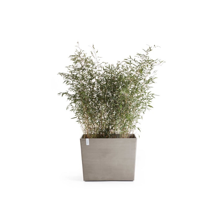 Ecopots Paris Bloempot Met Wielen B 85 x D 40 cm - Taupe
