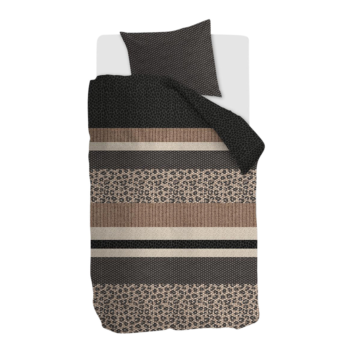 Beddinghouse Gino Dekbedovertrek 140 x 220 cm - Grijs