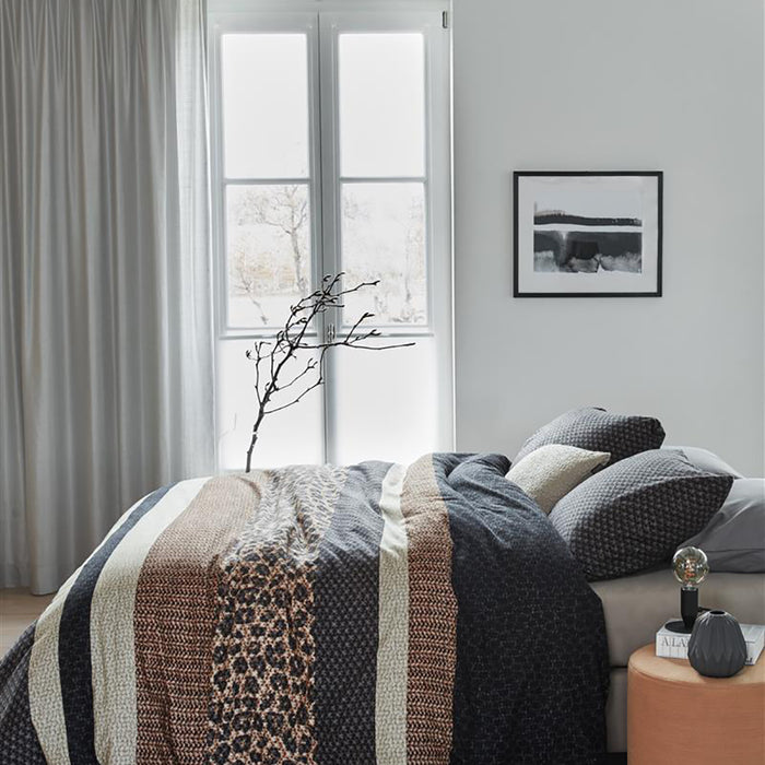 Beddinghouse Gino Dekbedovertrek 140 x 220 cm - Grijs