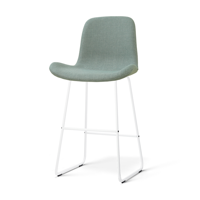 Nolon Nino-Fé Barkruk Saliegroen - Wit Onderstel - 75 Cm