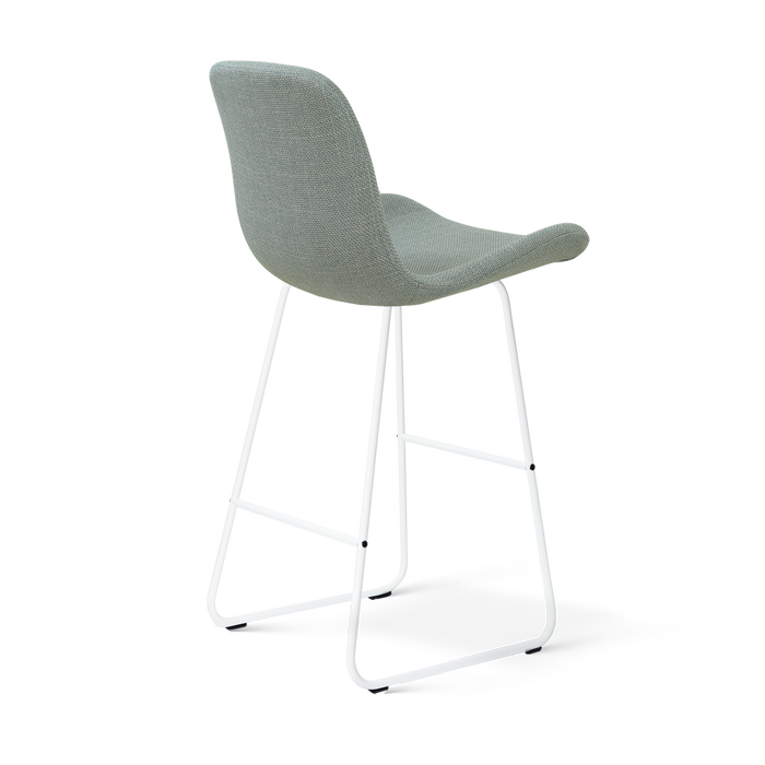 Nolon Nino-Fé Barkruk Saliegroen - Wit Onderstel - 75 Cm