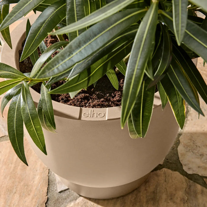 Elho Amber Coupe Round 41 - Balanced beige - L 41 x B  x H 58 cm - Binnen en Buiten - 100% gerecycled