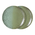 HKliving 70's Ceramics Dinerbord Ø 27,5 cm - Set van 2 - Fleck