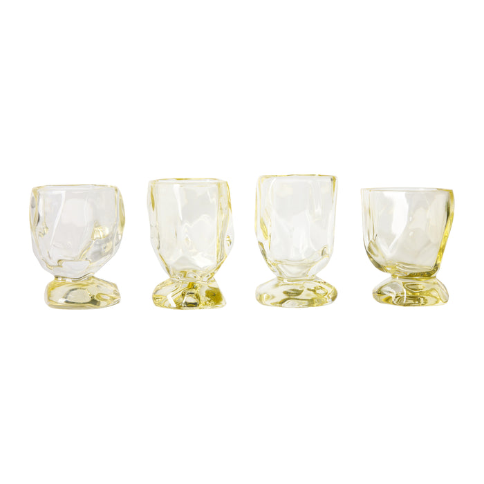 HKliving Nienke Sikkema Wijnglazen - Set van 4 - Citrine