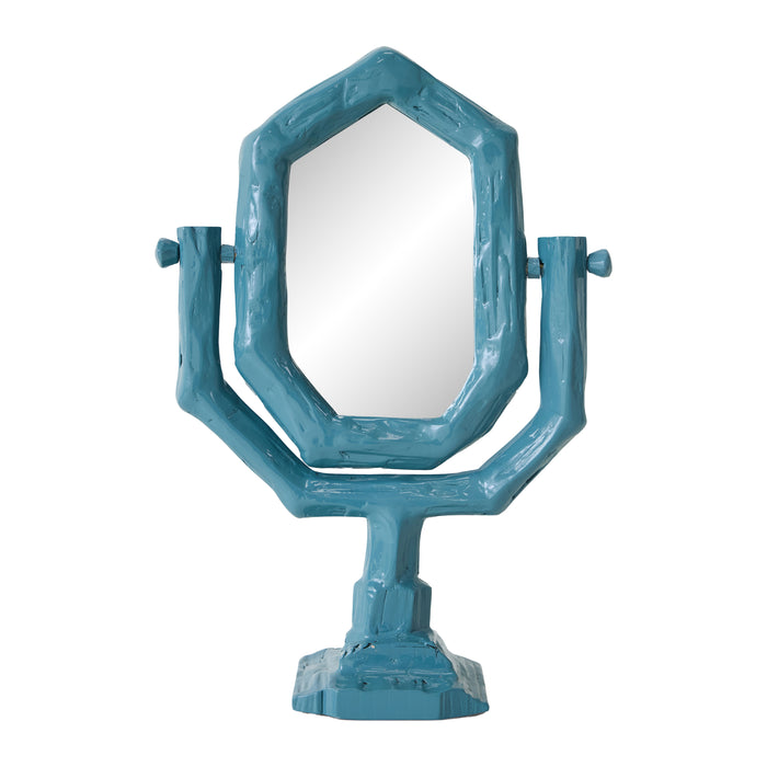 HKliving Teun Zwets Kaptafelspiegel - Petrol