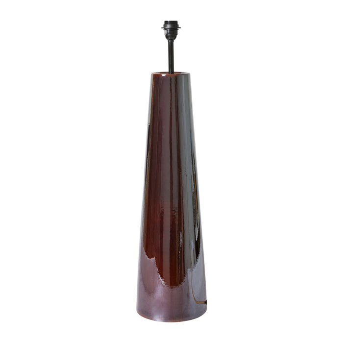 HKliving Cone Lampenvoet XL - Glossy Brown